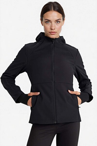 DeFacto طارد للماء سوفتشيل إس قصة ضيقة دار كيس بغطاء رأس إف جيب بسحاب آي إم م...