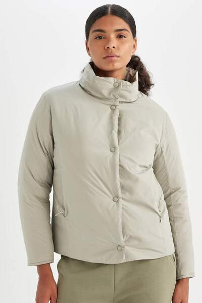 DeFacto Rezistent la apă, rezistent la vânt D guler ridicat buzunare cu închi...