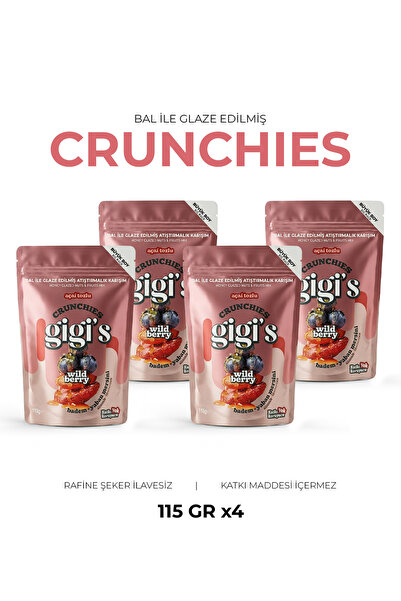 Wild Berry Bal ile Glaze Edilmiş Crunchie Karışım 4'lü Paket