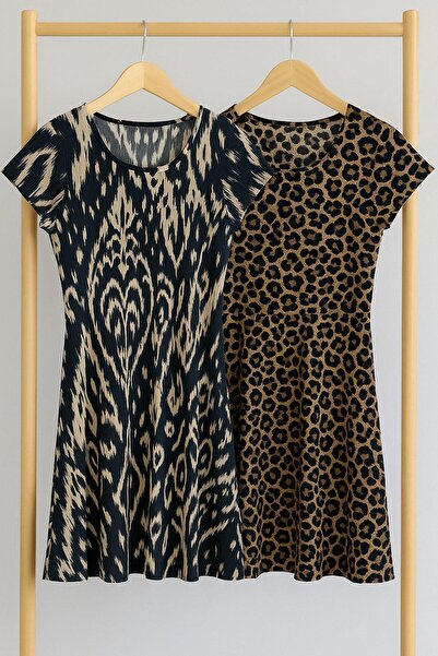 COTENCONCEPT Φόρεμα 2 τεμαχίων ντραπέ Άνετο χτενισμένο βαμβακερό ύφασμα