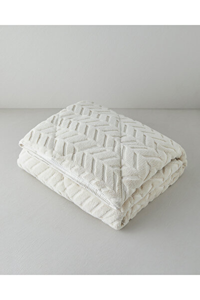 English Home Wintera Sherpa Çift Kişilik Yorgan 195x215 cm Krem