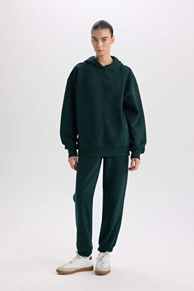 DeFacto Standart Boy Jogger Kalın Eşofman Altı Basic Düz Beli Paçası Lastikli...