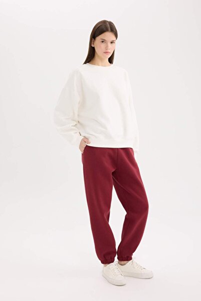 DeFacto Burgundy Women's Sweatpants S7370Az/Br248