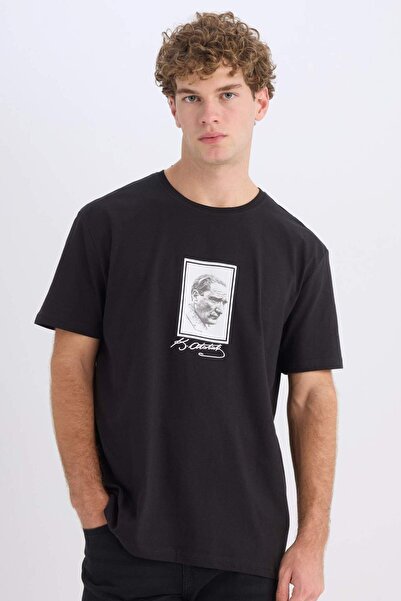 DeFacto Tricou cu mânecă scurtă cu imprimeu cu decolteu rotund 3204462