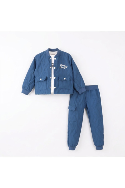 Gold Trend Boy's 3-Piece Sporty Stylish Suit with Jacket – Seasonal Combinati...