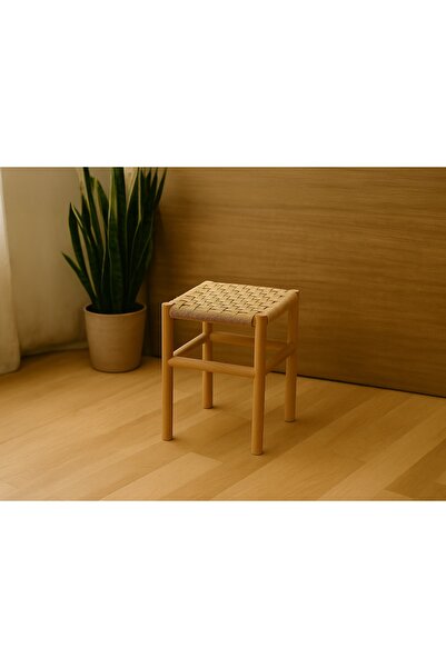 FASTWOOD İpli Ahşap Tabure