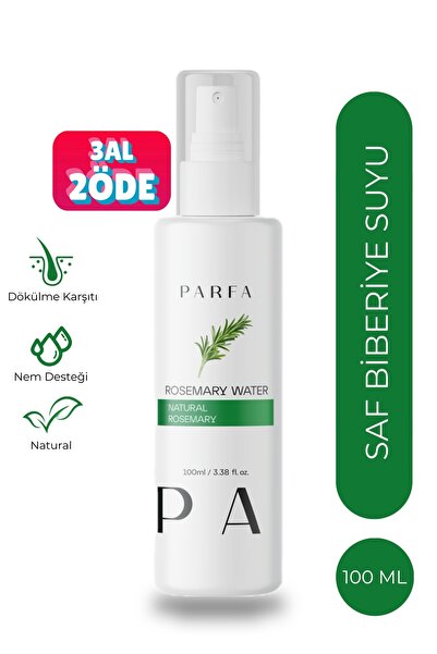 Parfa Saf Biberiye Suyu Dökülme Karşıtı ve Saç Uzamasını Destekleyici Saç Ton...
