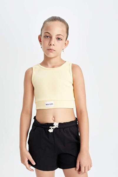 DeFacto Crew Neck Athlete Girls' T-Shirt C9604A824Hs