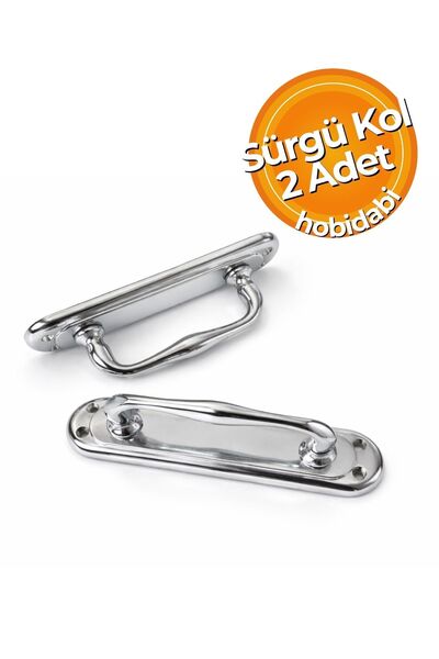 HOBİDABİ 2 τεμάχια Chrome Dove Deadbolt Pull Sleeve Συρόμενη λαβή πόρτας Μήκο...