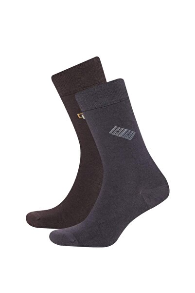 DeFacto Мъжки безшевни 2 комплекта бамбукови дълги чорапи D3779AXNS