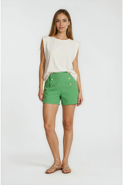 Spazio Caprioglio Vatkalı Kolsuz Basic BEJ