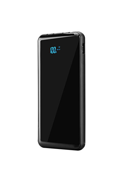 S-LINK IP-G13K 10000mAh 2*USB Port+Micro+USB Girişli Siyah LCD Göstergeli Taş...