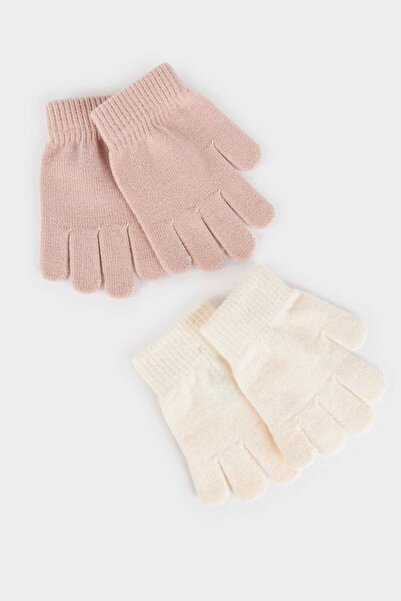 DeFacto Girl's 2-Piece Knitwear Gloves C8147A824Wn
