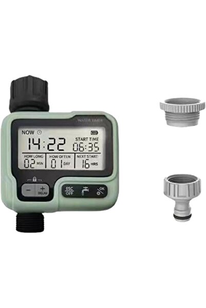 Arabest مؤقت مياه أوتوماتيكي بشاشة عرض رقمية، وحدة تحكم ري ثنائية المناطق مع ...