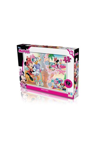 Ks Games Minnie Çocuk Puzzle 50 Parça