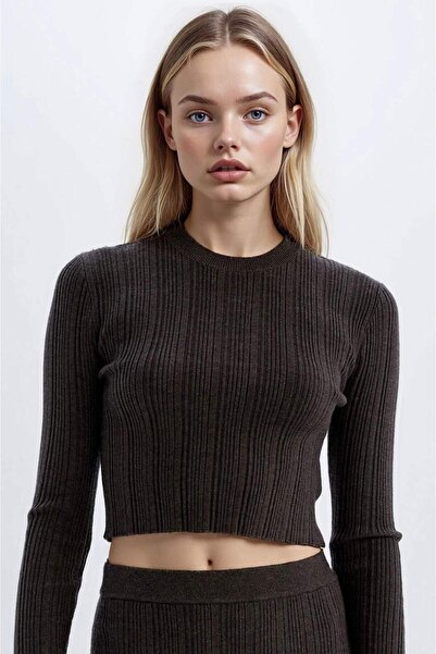 DeFacto Slim Fit Slim Fit Crew Neck Sweater Sweater A2057Ax24Au