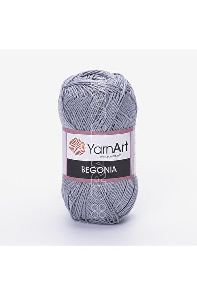 Yarnart BEGONIA - Fir de tricotat manual mercerizat gri-albastru-5326