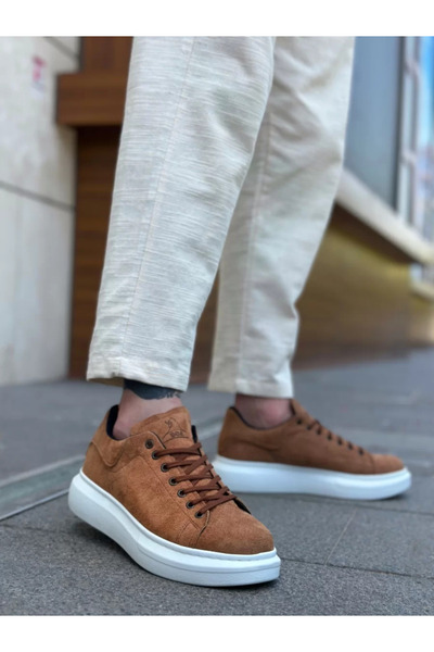 BOA BA0547 Αθλητικά ανδρικά παπούτσια με χοντρή ψηλή σόλα καστόρι με κορδόνια