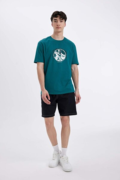 DeFacto Relax Fit Fallschirm-Bermudashorts C1808AX24SM