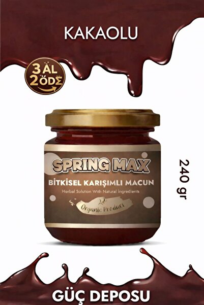 SPRİNGMAX Pekmez Vitamin Arı Sütü Bitkisel Organik Karışımlı Macun