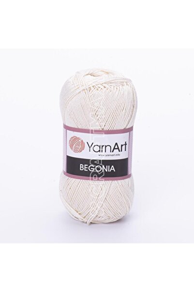 Yarnart بيجونيا - خيط حياكة يدوي مرسيريزد كريمي-6194