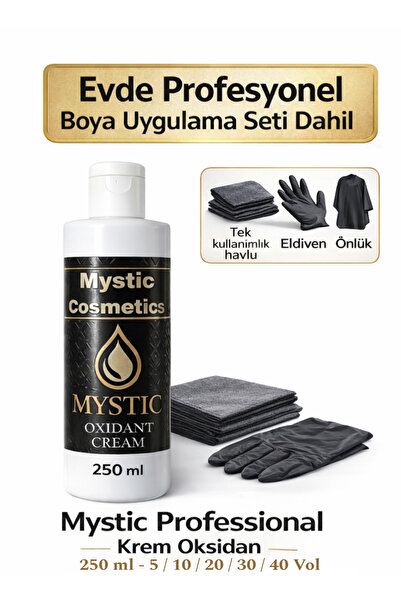 Mystic Professional Krem Oksidan 250 ml - 5 Vol - Evde Profesyonel Saç Boyama...