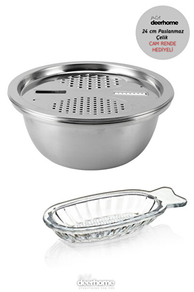 MCA Deerhome مبشرة متعددة الوظائف من الفولاذ المقاوم للصدأ ووعاء لتحضير الخضا...