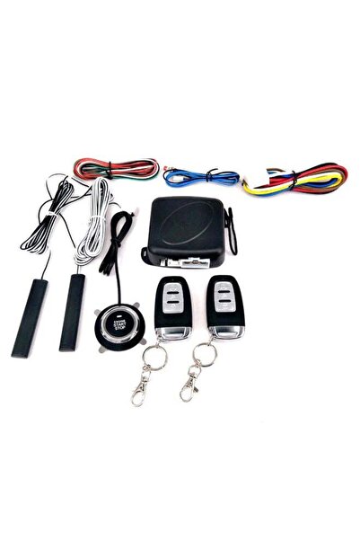 Saharaz 9-Piece Remote Starter Auto Anti-Theft System with Push Button Engine...