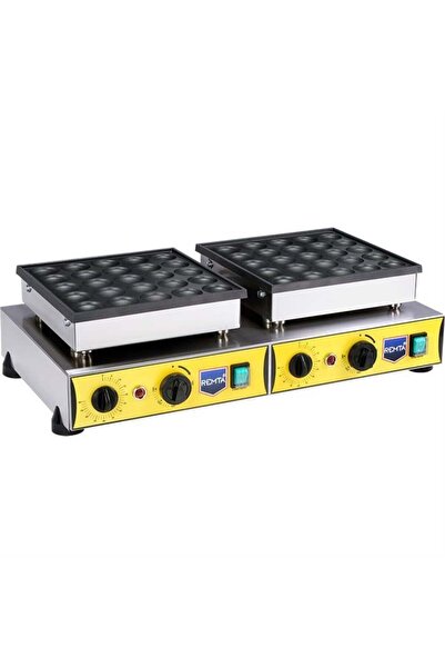 Remta Çiftli Yuvarlak Bubble Pankek Makinası Elektrikli