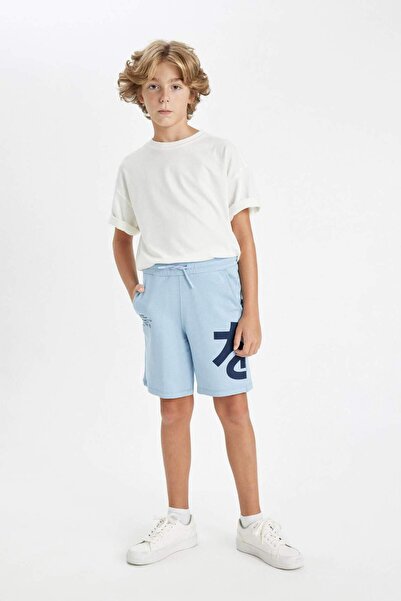 DeFacto Baskılı Şort Erkek Çocuk D2426A824HS