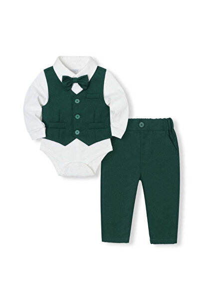 Kidohug Costum elegant pentru băieți, Little Green Charm