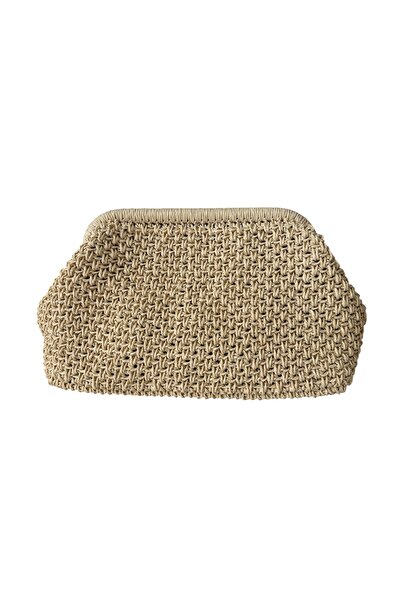 CEYBAG Kadın Hasır Örgü Clutch/El Çantası