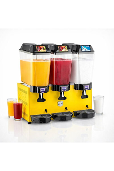Remta 20+20+20 Litre Şerbet + Şerbet + Ayran Soğutucu Sarı - ST17