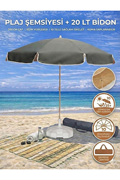 form outdoor Plaj Şemsiyesi 20lt. Bidonlu Taşıma Çantası Hediyeli