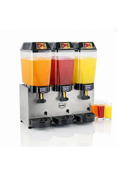 Remta 20+20+20 Litre Üçlü Şerbet Soğutucu Gri - ST16