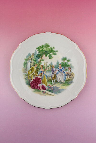 Bursa Porselen Dekor لوحة حائط/لوحة حائط من الخزف الوردي المذهب من ماركيس