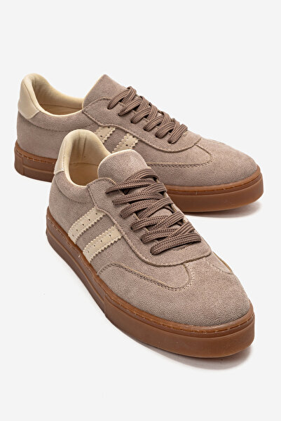 Lizy Shoes Pantofi sport de damă cu detaliu din piele intoarsa la vârful pant...