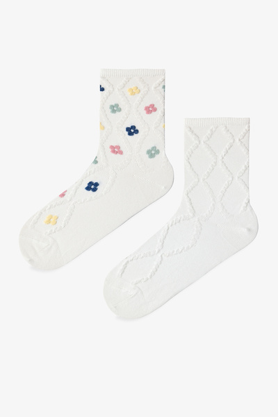 Penti White - Multi Spring Bloom 2-Piece Sock Pack