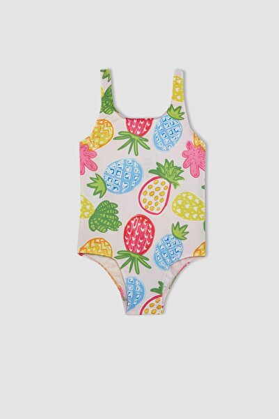 DeFacto Patterned Swimsuit Baby Girl C0788A524Sm