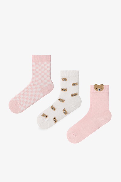 Penti Kız Çocuk Mini Bear 3lü Soket Çorap