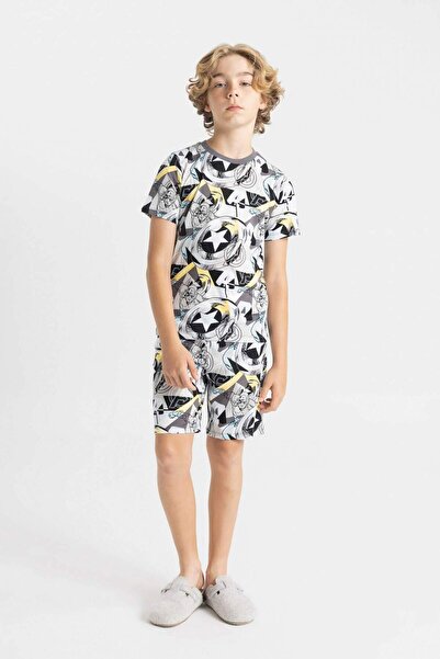 DeFacto Σετ πιτζάμες για αγόρια Marvel Avengers με κοντομάνικο μπλουζάκι και ...