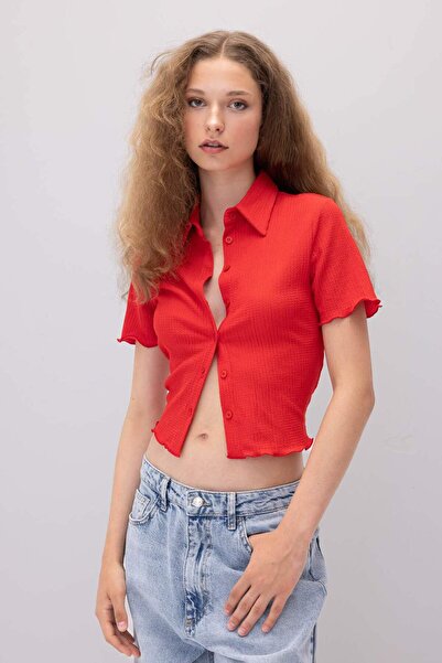 DeFacto Tailliertes Bürümcük-Kurzarmhemd D3527AX24HS