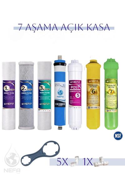 Nefa Açık Kasa Su Arıtma Ve Ihlas Aura Cebilion -compact Model- Uyumlu 7'li F...