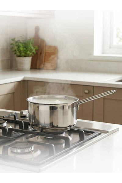 Hascevher 16 cm Gelincik Kulplu Sütlük Tencere