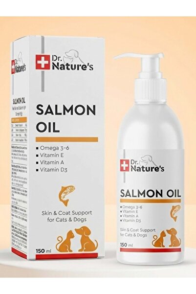 Dr. Nature's Kedi ve Köpek Omega 3 Somon Yağı 150 ml – Deri ve Tüy Sağlığı De...