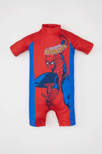 DeFacto Marvel Comics Boys' Swimsuit - Short Sleeve, B9668A524SM