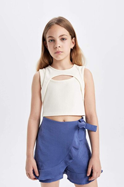 DeFacto T-Shirt mit Rundhalsausschnitt für Mädchen C4718A824SM