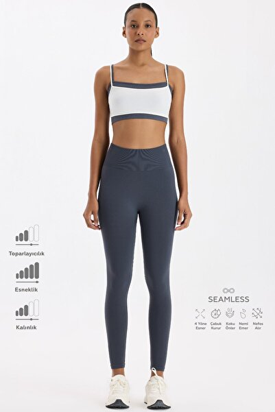 COMEUP Basic Spor Hafif Tayt Karbon Gri