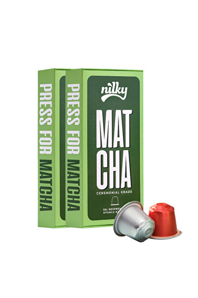 NİLKY Matcha Ceremonial Grade 2 x 10 Adet Kapsül - Nespresso Uyumlu