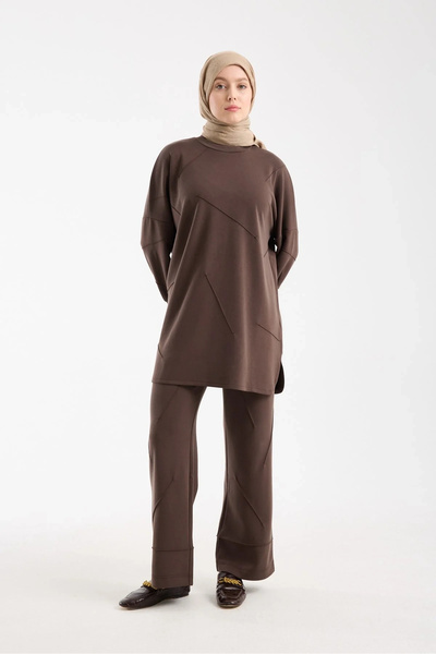 Invee Modal Fabric Suit 7239 Brown